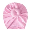 Baby turbante cappello neonato tappi con nodo decorazione per bambini ragazze per ragazze hairbands testa avvolgibile bambini autunno inverno accessori per capelli 11 colori HHA703