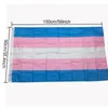 Poliéster Arco-íris 90x150cm Bandeiras Transgênero Gay Pride Rosa Azul Bandeira LGBT Bandeiras Materiais para Festas Bandeira Arco-Íris BH2015 TQQ