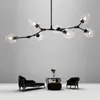 Led lights Chandelier 110V220V Nordic Modern Chandelier Light Lighting Pendent Lamp Living Room Glass Ball Lamp186A