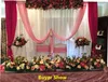 Bröllop 100cm blomma rad båge arrangemang blomma scen väg ledning blomma bröllop scen layout party dekoration blommig