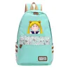 Tasarımcı-Anime Sailor Moon Dalga Noktası Kadınlar Sevimli Sırt Çantası Tuval Seyahat Sırt Çantası Kawaii Okul Çantaları Mochila Feminina Karikatür Bagpack