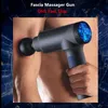 2500 mAh elektrische spiermassager therapie fascia massage gun diepe vibratie spier ontspanning fitnessapparatuur met 6 hoofden 2 massagemodellen