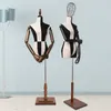 Golden Triangle Mannequin Frame Black-and-White Mosaic Projects Leading High-end Half-Length Women's Fashion Shop Modell On Sale