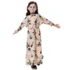 Mädchen Maxi Blumenkleider Kinder Langes muslimisches Cheongsam Baby Böhmisches Partykleid Strand Freizeitkleid Prinzessin Langarm Abendkleider B5868