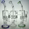 A buon mercato 9 "prese di fabbrica bong in vetro VETRO ART marchio riciclatore gorgogliatore piattaforma petrolifera con pneumatico birdcage perc tubo dell'acqua giunto 14,4 mm