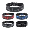 Luminous Camo Dog Collar Pet Waterproof Reflective Adjustable Printed Collar Medium Dog Night Pet Harnesses12121300