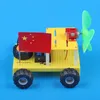 Wetenschappelijke experimentele kinderen educatieve intelligentietechnologie Kleinschalige productie van DIY Aerodynamic Electric Wind Trolley Science