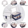 Multi Lager Förvaringslådor för smycken Staplable Organizer Velvet PU Läder Brickor Smycken Box Örhänge Halsband Armband Ring Storages Case