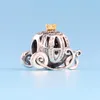 Autentisk 925 Sterling Silver Pumpkin Charm Set Originalbox för Pandora DIY Bracelet Crystal Beads Charms Classic Fashion Tillbehör