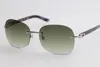 Gute Qualität, modische, randlose Metall-Sonnenbrille, Marmor-Lila-Plank-Stil, Outdoor-Design, klassisches Modell, übergroße Brille 8100908, männlich und weiblich