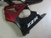 Injection Fairing body kit for KAWASAKI Nija ZZR600 ZZR 600 05 06 07 08 ZZR600 2005 2008 red black Fairings set+gifts KU23