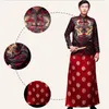 Traditionele Chinese etnische kleding voor mannen jas tang pak cheongsam mannelijke gewaad geborduurde draak qipao oude kostuum tv-film jurk