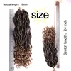 5Pcs Curly Faux Locs Crochet Hair Deep Wave Braiding Hair With Curly Ends Crochet Goddess Locs Synthetic Braids Hair Extensions 186776446