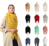 Fashion Woman Square Schal 140*140 cm Festkörper Quaste Langer Schal Übergroßer Winter warmer Schalpapier Pashmina Decke DC948