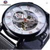 Top Sprzedaż Prestiżowe Zegarki Męskie Forysining Przezroczysty Case 2020 Moda Mężczyzna Zegarki Top Marka Luksusowy Mechaniczny Szkielet Wrist Watch Watch Clock Men