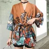Abbigliamento etnico Kimono giapponese Tradizionale Yukata Abbigliamento donna Cosplay Kimono Ragazza V730