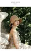Raffia bow sun hatt bred grim diskett sommarhattar f￶r kvinnor strand panama halm kupol hink hatt femme skugga hatt