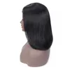 Mänskligt hår spets frontal peruk brasiliansk rakt bob 4x4 bob korta spetsar peruker 150% densitet naturlig färg gagaqueen hår