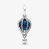 Nova chegada 100% 925 prata esterlina azul balão de ar charme viagem caber original europeu charme pulseira moda jóias access198r