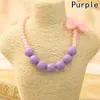 2019 Fashion Jewelry Beads Necklace Little Girl Baby Kids Princess Bubblegum Necklace For Party Dress Up Birthday Gifts