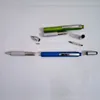 Plastikowe narzędzie wielofunkcyjne ABS Długopis / Poziom Instrument / Władca / Wkrętak / Pojemnik Dotyk