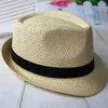 Sombrero de sol de playa con gorra Fedora de paja de verano para hombres y mujeres a la moda para elegir