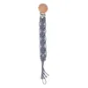 灰色の男の子の女の子Soother Nipple Pacifier Clip Dummy Holder Simple Crochet Cotton Pacifier Chain Baby Accessories6186680