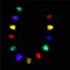 LED Boże Narodzenie Barmb Festival Naszyjnik LED Light Up Plastic Latarka Party Favors 12 Żarówki LED dla dorosłych Lampy dla dzieci