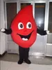 Costume de mascotte de coeur rouge personnalisé professionnel dessin animé personnage de don de sang vêtements festival d'halloween fête déguisement