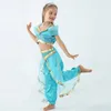 Chicas niño verano cos princesa danza vestido traje halloween navidad rendimiento traje cosplay top falda pantalón dos piezas ropa de ropa