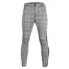 Męskie Summe Plaid Pants Soft dżinsy Męskie odzież uliczna pasiastka hip -hop spodni chudy chinos spodnie Slim Fit Casual Joggers Camuflage A212N