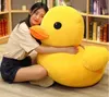 Géant doux dessin animé canard en peluche gros peluche canard poupée oreiller pour enfants fille cadeau déco 39 pouces 100 cm DY507382644244