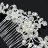 Bling Crystal Pearls Bridal Purces Peine Peine Crowns y Tiaras Headband Bohemian Accesorios de Boda para Mujeres Perlas Novias Pasadores de pelo 2022