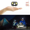 BRELONG LED headlight flashlight red light USB rechargeable motion sensor for running hiking camping and children3256