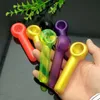 Fabricación de pipas de vidrio para fumar Bongs de narguile soplados a mano Nueva pipa de vidrio descolorida de alta temperatura coloreada en aerosol