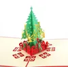 Tebrik Kartları Çevre Dostu Noel Kartları Hediye Kartı Noel Hediye Kağıt Hediye Kartı Parti Tatil Davet GB1524 Tebrik El yapımı Pop Up 3d