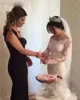 2019 Neueste günstige Plus Size Langarm Meerjungfrau Brautkleider Brautkleider mit abnehmbarer Schleppe Spitze Brautkleid