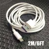 3ft 6ft Super Fast Charging USB-C Kabel OD 4.0mm Type C-kabel voor MacBook Samsung S10 Ondersteuning Huawei P30 5A Big Current