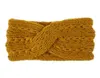 女性のかぎ針編みの結び目ヘッドバンドターバンニットヘッドラップヘアバンド冬の暖かいヘアバンドアクセサリー3428787