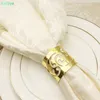 Wedding Napkin Rings Hollow Floral Pearl Napkin Holders Napkin Buckle Holder Christening Bangle Party Decoration new