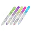 5 pièces limes à ongles en verre Nail Art Design ponçage des ongles Shaper Kit de manucure cristal ensemble d'outils de classement couleurs colorées 5 pièces/lot RRA1522