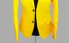 Yellow Blazer Men Suits Designs Jacket Mens Stage Costumes For Singers Clothes Dance Star Style Dress Punk Rock Masculino Homme223C