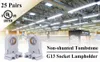 Stock Aux États-Unis + Haute qualité AC 250V T8 G13 Base LED Support de lampe d'aquarium Adaptateur de prise Snap-In Slide-On G13 T8 douille de lampe à tube