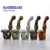 Silicone Sherlock Pipe Smoke Pipes With Glass Bowl Vervanging DAB Food Grade Hookah Bongs