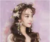 Sen Bride Bridal Tiara Sweet Hair Hoop Kolczyki Zestaw Nowe Koreańskie Akcesoria do włosów