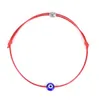 20pcs / lot Şanslı Kabala Red String Hamsa Bilezikler Mavi Türk Nazar Charms Kadınlar DIY Dostluk Takı