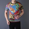 Męskie T Shirt Wysokiej Jakości Mężczyźni Teesa Pary Polos Moda Casual 3 D Drukowanie Krótki Rękaw Okrągły Neck T-Shirt