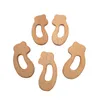 100 pcs Beech Wood Animal Teethers girafa pera golfinho berinjela Natureza Bebê Brinquedo Dentição Madeira Orgânica Dentição Titular Mordida Bebê Enfermagem