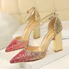 Glitter Heels Mary Jane Schuhe Frauen High Heels Fetisch High Heels Frauen Pumpen Hochzeit Schuhe Büro Schuhe Frauen zapatos de mujer scarpe donna