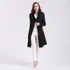 Met logo Britse stijl trench jas voor vrouwen nieuwe damesjagen lente en herfst dubbele knop over jas lange plus size s-3xl